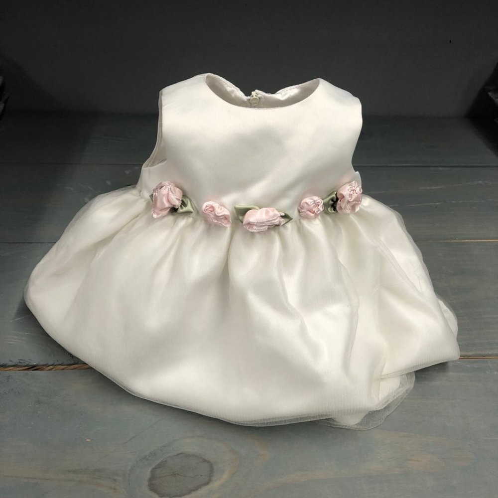 Cinderella Dress 6M White with Pink Roses Tulle - Picture 1 of 10